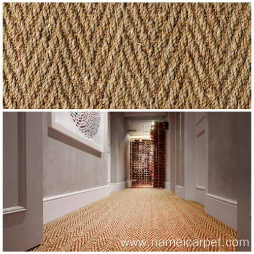 Natural seagrass wall-to-wall floor carpets for living room